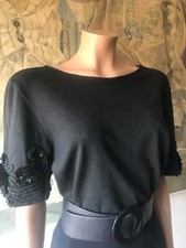 maglia  cotone con ricami anni