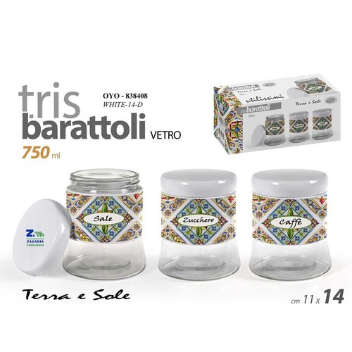 Set barattoli cucina - set, 750ml