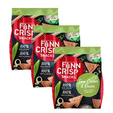 3x Finn Crisp Rye Snacks crema