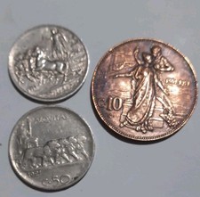 V.E. III Lotto 3 Monete 1 Lira