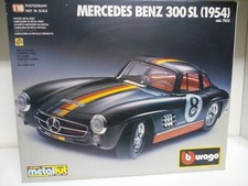 BBURAGO BURAGO 1/18  MERCEDES 300 SL '54 MILLE MIGLIA #8 KIT MONTATO BOX 