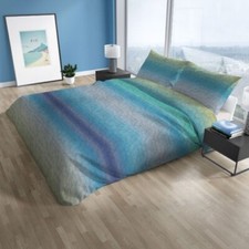 Trapunta Piumone Invernale Degradee Azzurro Rosa Tessuto 100% Cotone