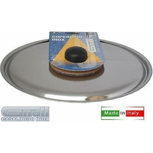 Coperchio inox con pomolo
