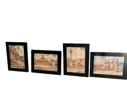 Set quadri vintage roma - 4,