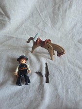 Playmobil vintage western sceriffo con cavallo e accessori
