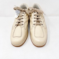 Sneakers HOGAN donna taglia EU 38,5 US 8 beige marrone pelle bianca vintage NUOVE RARE