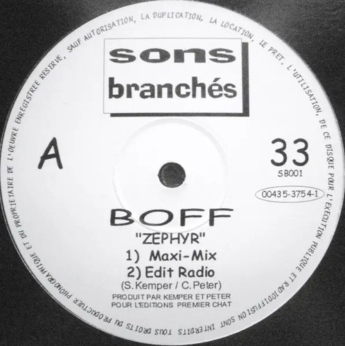 Boff zephyr vinile singolo - boff,