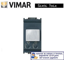 INTERRUTTORE INFRAROSSI ACCENSIONE LUCI VIMAR IDEA 16633 GRIGIO.