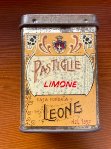 Scatola latta pastiglie - latta,