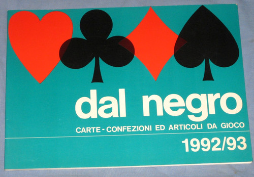 Catalogo dal negro - negro, 1992/93