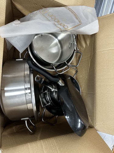 Set pentole acciaio inox - acciaio,