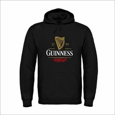 Felpa nera BIRRA GUINNESS  HODIE unisex