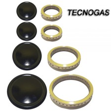 SPARTIFIAMMA TECNOGAS PIATTELLI IN GHISA + ANELLI CUCINA 8PZ 2 PICCOLI