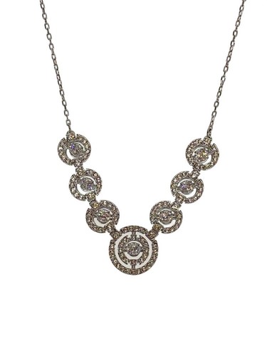 Swarovski necklace slv top - swarovski, necklace/-/slv/top