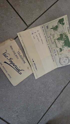 Telegramma militare vintage - telegramma,