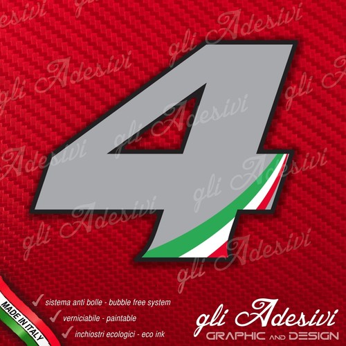 Adesivo stickers numero - adesivo, moto