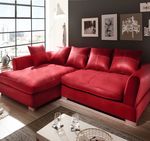 Divano design rosso big - rosso,