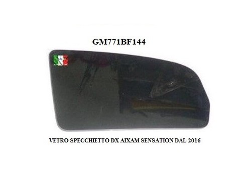 Vetro specchietto con - specchietto, dx