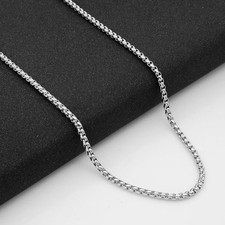 Collana catena acciaio titanio