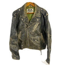 Giubbino Avirex in pelle colore grigio taglia M da uomo