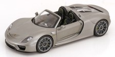 1:18 Welly Porsche 918 Spyder Cabrio 2012 grigio metallizzato
