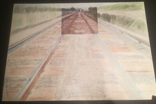 DISEGNO TECNICO / JUNIOR A MATITA E PASTELLI SU CARTONCINO LISCIO - ANNI 80