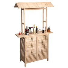 Bancone bar rustico in legno