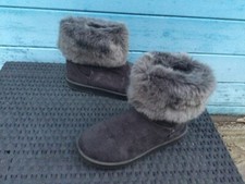 SCONTATO?STIVALETTI  IMBOTTITI GRIGI IN NABUK ED ECOMONTONE N 37 ?????