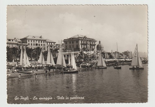 Genova pegli cartolina - genova, la