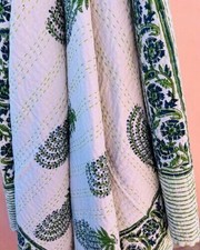 Trapunta Kantha floreale