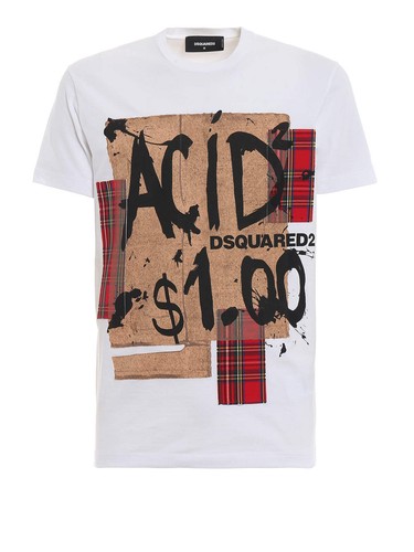 Dsquared2 shirt uomo - t-shirt, stampa