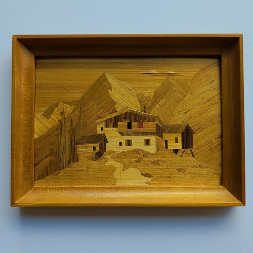 Scena chalet alpino arte - , legno