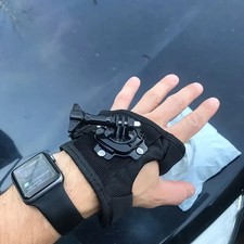 Cintura al polso guanto con supporto a rotazione a 360 gradi per GoPro supporto