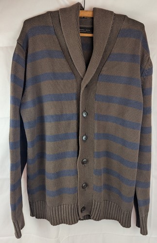 Zara cardigan uomo blu marrone - zara,