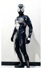 Costume Halloween Tuta Spiderman Venom Nero Uomo Ragno Cosplay Zentai Costume 