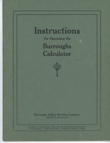 Calcolatrice burroughs 1941 - burroughs,