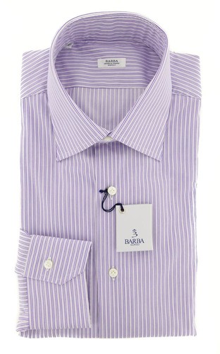 Camicia striata viola barba - striata,
