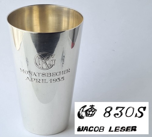 Bicchiere 830er argento jacob - bicchiere,