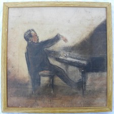 Aldo CARPI (Milano 1886-1973) PIANISTA Lamond esegue marcia militare anno 1919