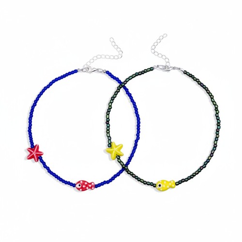 Collana choker perline - , stella