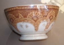 ANTICA CERAMICA-TAZZA DA COLLEZIONE-DECORAZIONE CON MERLETTATURA-RICHARD-D'EPOCA