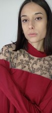 Maglia Rossa con Mezzo Collo e