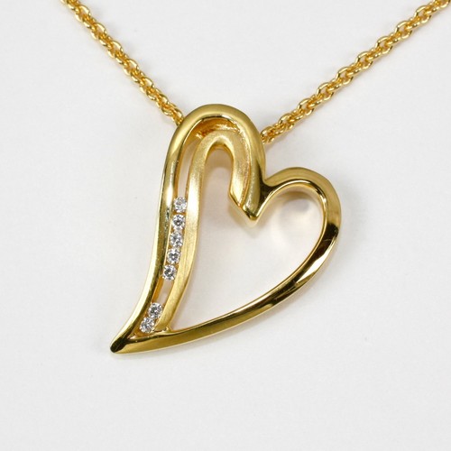 Ciondolo cuore oro - in, 8