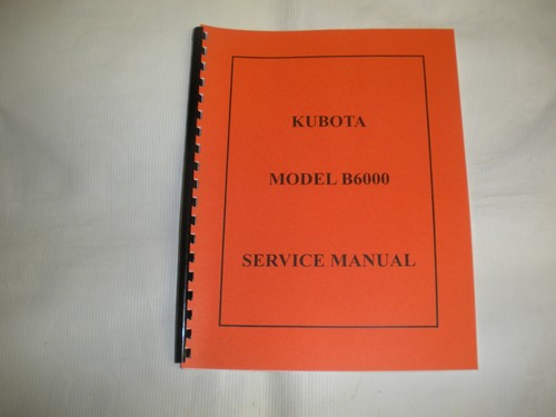 Manuale servizio kubota - manuale,