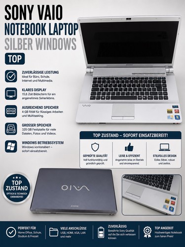 Sony vaio notebook portatile - sony,