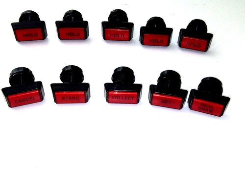 Set completo pulsanti macchina