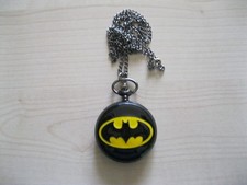 OROLOGIO DA TASCA "BATMAN" - AL QUARZO - SMALTATO - NUOVO!