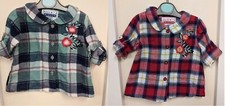 Toddler Girls Check Shirt Turn