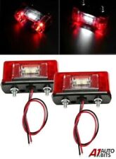 2x Luci LED Anteriore Posteriore Targa Lampade Rimorchio Furgone Camion Autobus