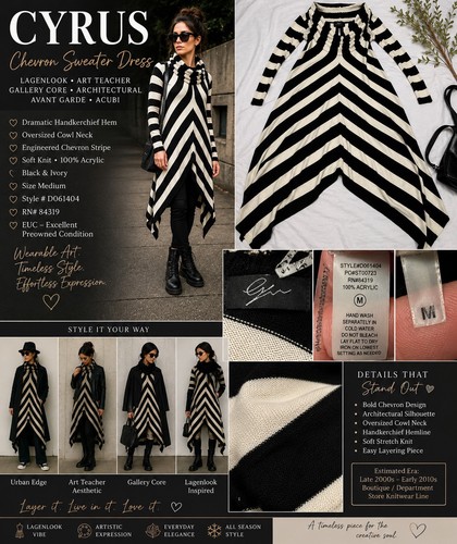 Abito maglione cyrus chevron - maglione,